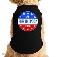 Flies Like Poop Emblem Mike Pence Fly Doggie Tank thumb 0