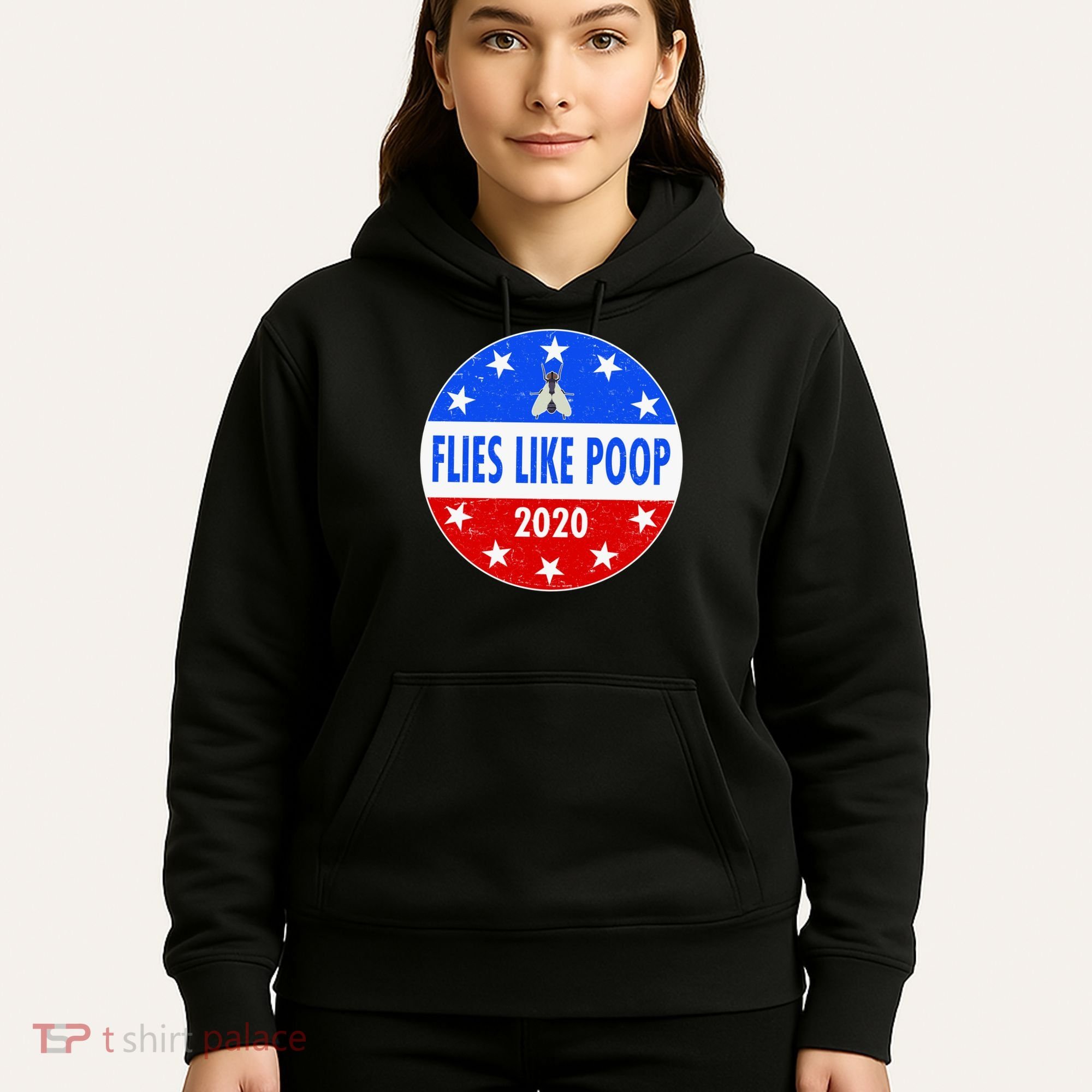 Flies Like Poop Emblem Mike Pence Fly Hoodie