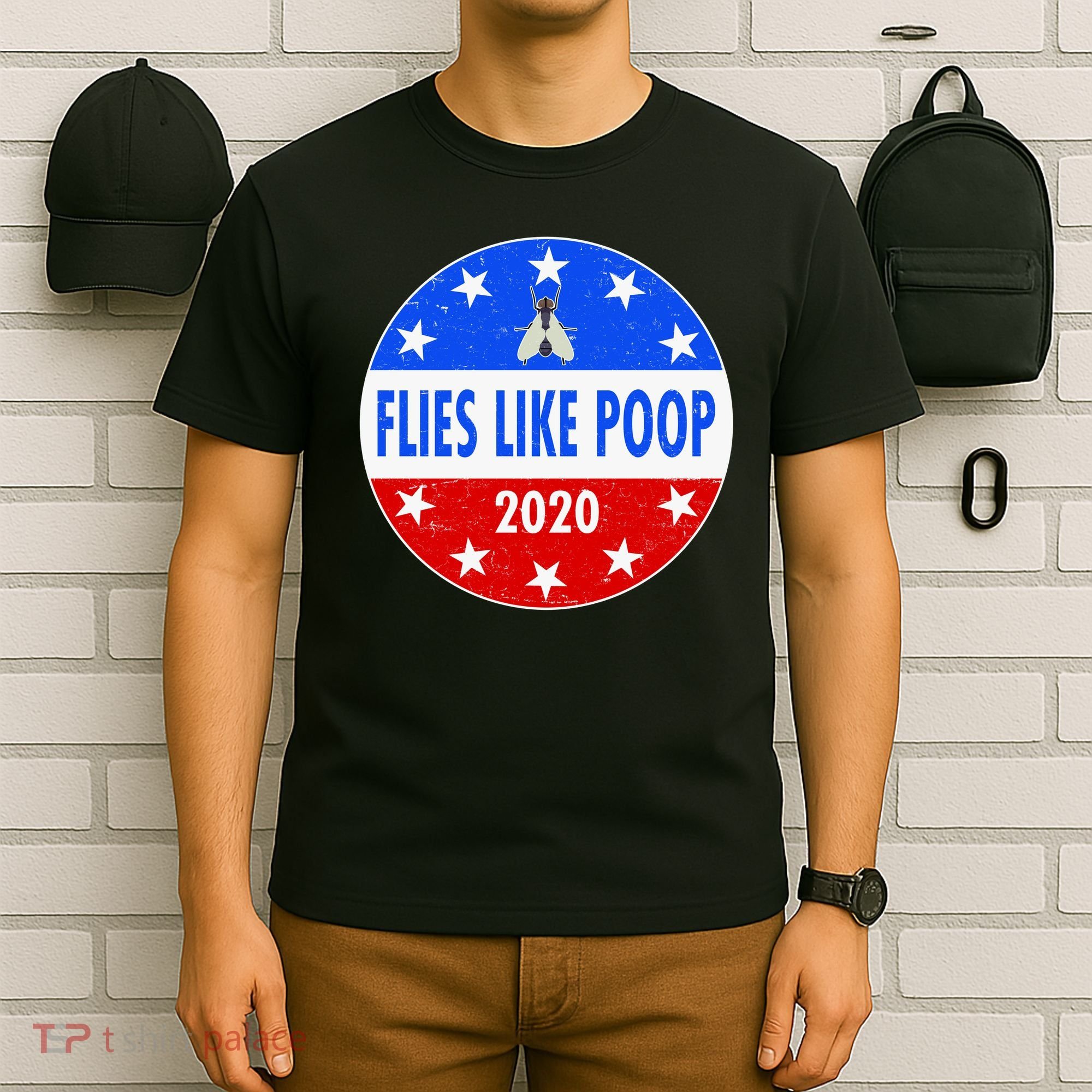 Flies Like Poop Emblem Mike Pence Fly T-Shirt