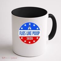 Flies Like Poop Emblem Mike Pence Fly Coffee Mug thumb 1