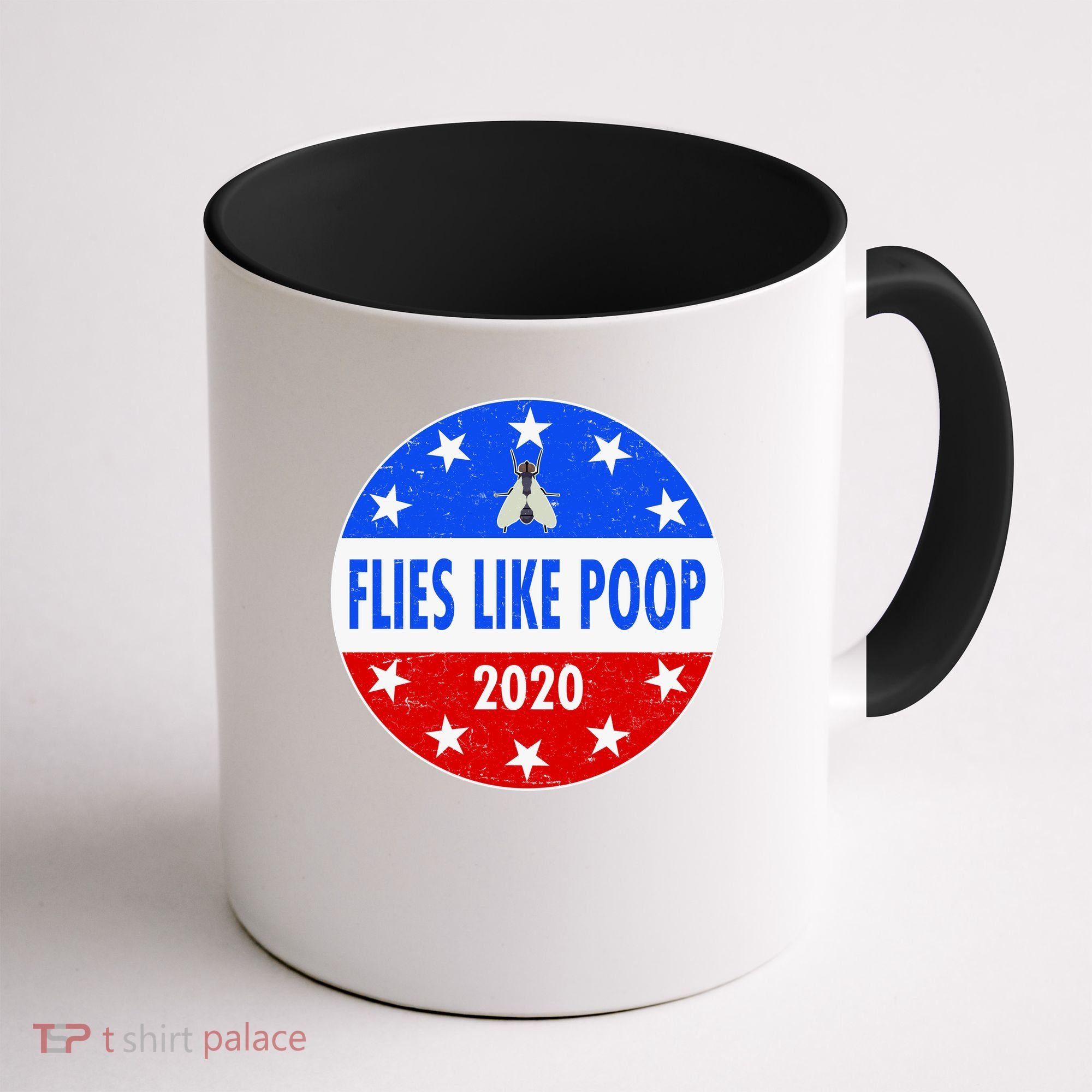 Flies Like Poop Emblem Mike Pence Fly Coffee Mug