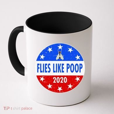Flies Like Poop Emblem Mike Pence Fly Coffee Mug