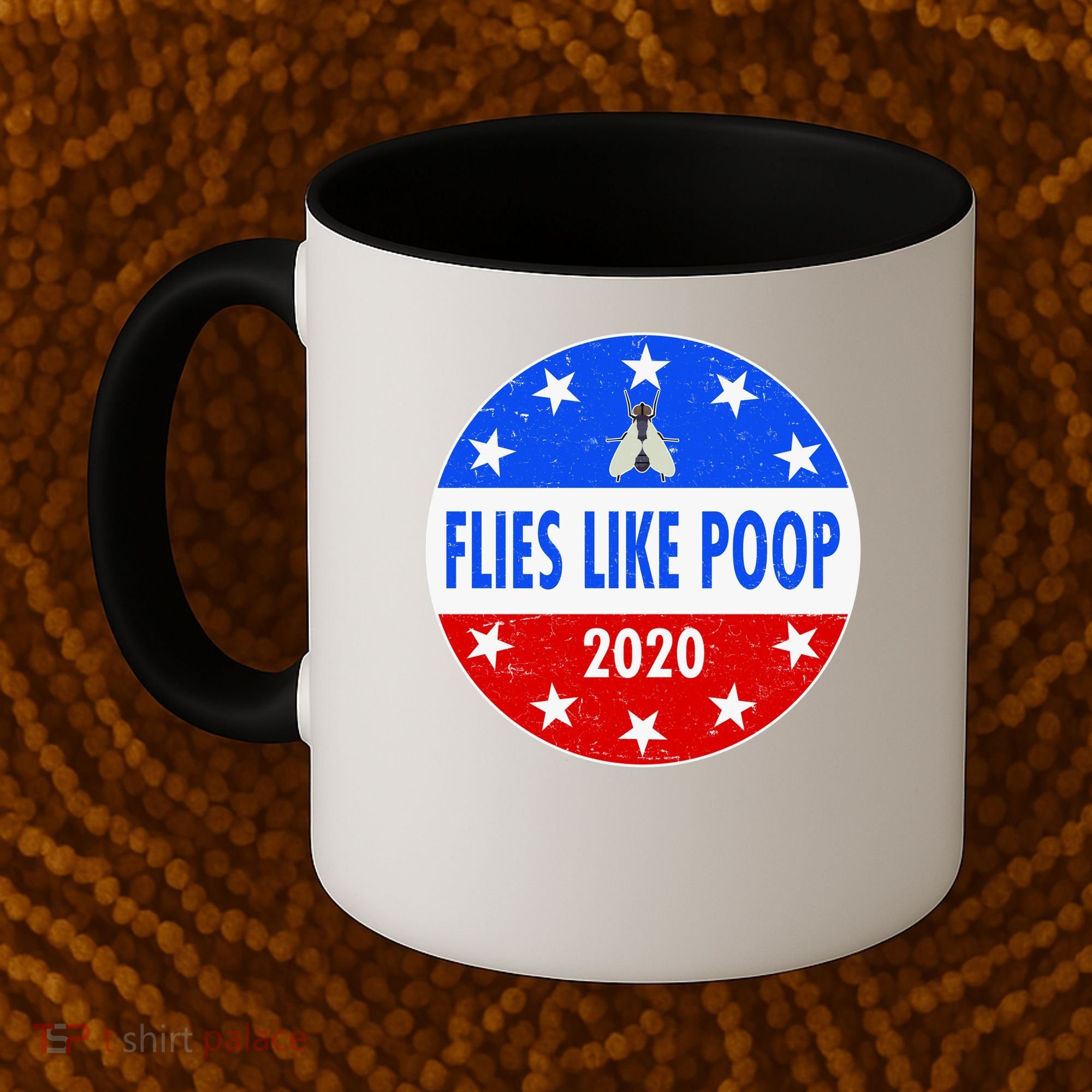 Flies Like Poop Emblem Mike Pence Fly Coffee Mug