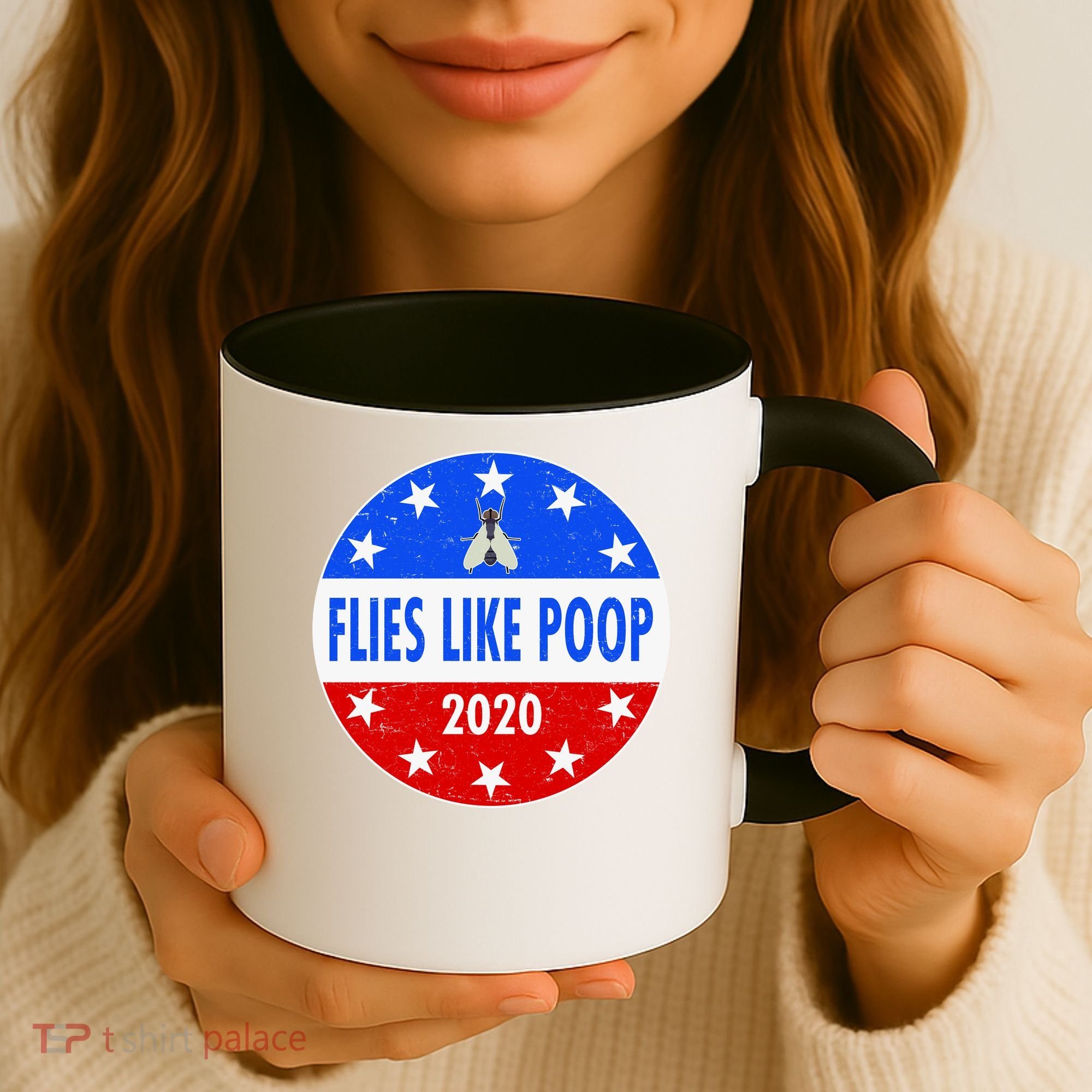 Flies Like Poop Emblem Mike Pence Fly Coffee Mug