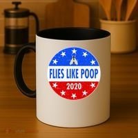 Flies Like Poop Emblem Mike Pence Fly Coffee Mug thumb 4