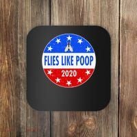Flies Like Poop Emblem Mike Pence Fly Coaster thumb 0