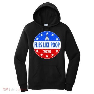 Flies Like Poop Emblem Mike Pence Fly Women's Hoodie