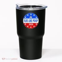 Flies Like Poop Emblem Mike Pence Fly Tumbler thumb 0