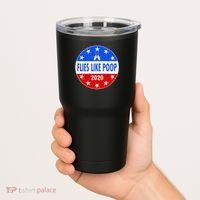 Flies Like Poop Emblem Mike Pence Fly Tumbler thumb 2