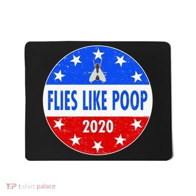 Flies Like Poop Emblem Mike Pence Fly Mousepad