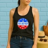 Flies Like Poop Emblem Mike Pence Fly Women's Tank Top thumb 2