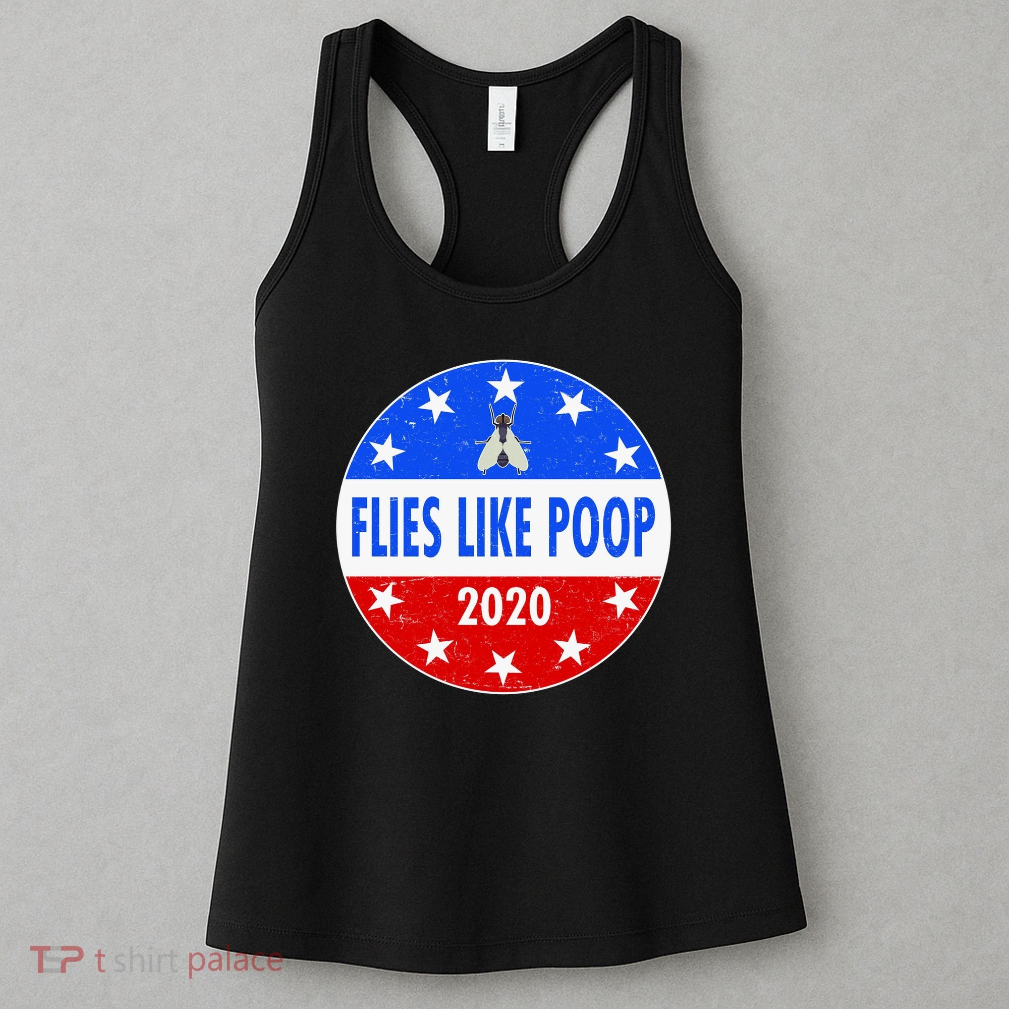 Flies Like Poop Emblem Mike Pence Fly Women's Tank Top