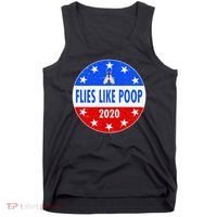 Flies Like Poop Emblem Mike Pence Fly Tank Top thumb 0