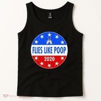 Flies Like Poop Emblem Mike Pence Fly Tank Top thumb 2