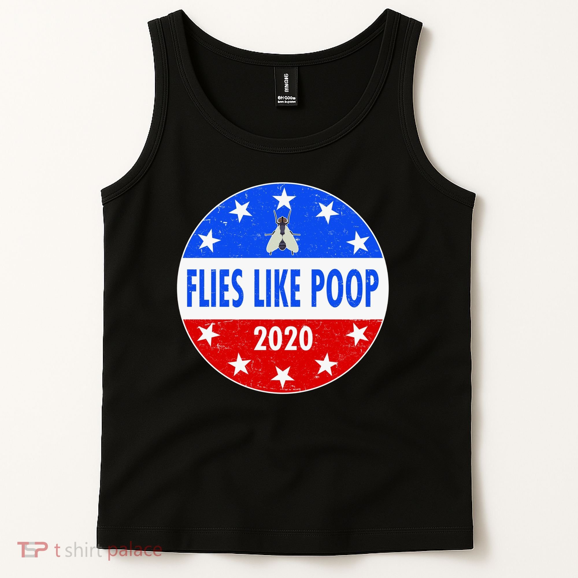 Flies Like Poop Emblem Mike Pence Fly Tank Top