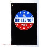 Flies Like Poop Emblem Mike Pence Fly Golf Towel thumb 0