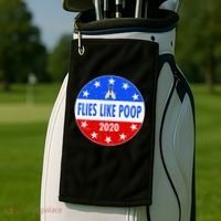 Flies Like Poop Emblem Mike Pence Fly Golf Towel thumb 2