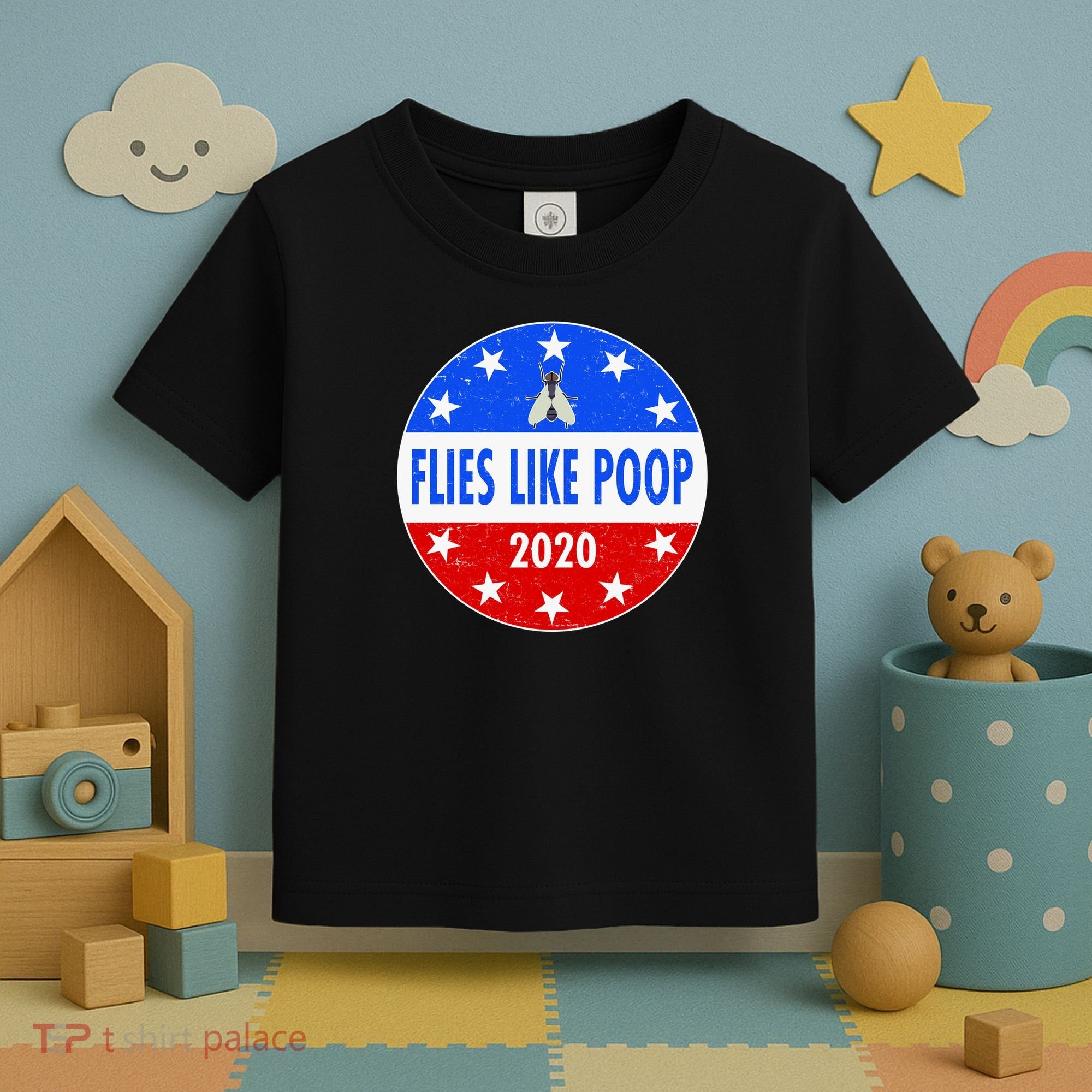Flies Like Poop Emblem Mike Pence Fly Toddler T-Shirt