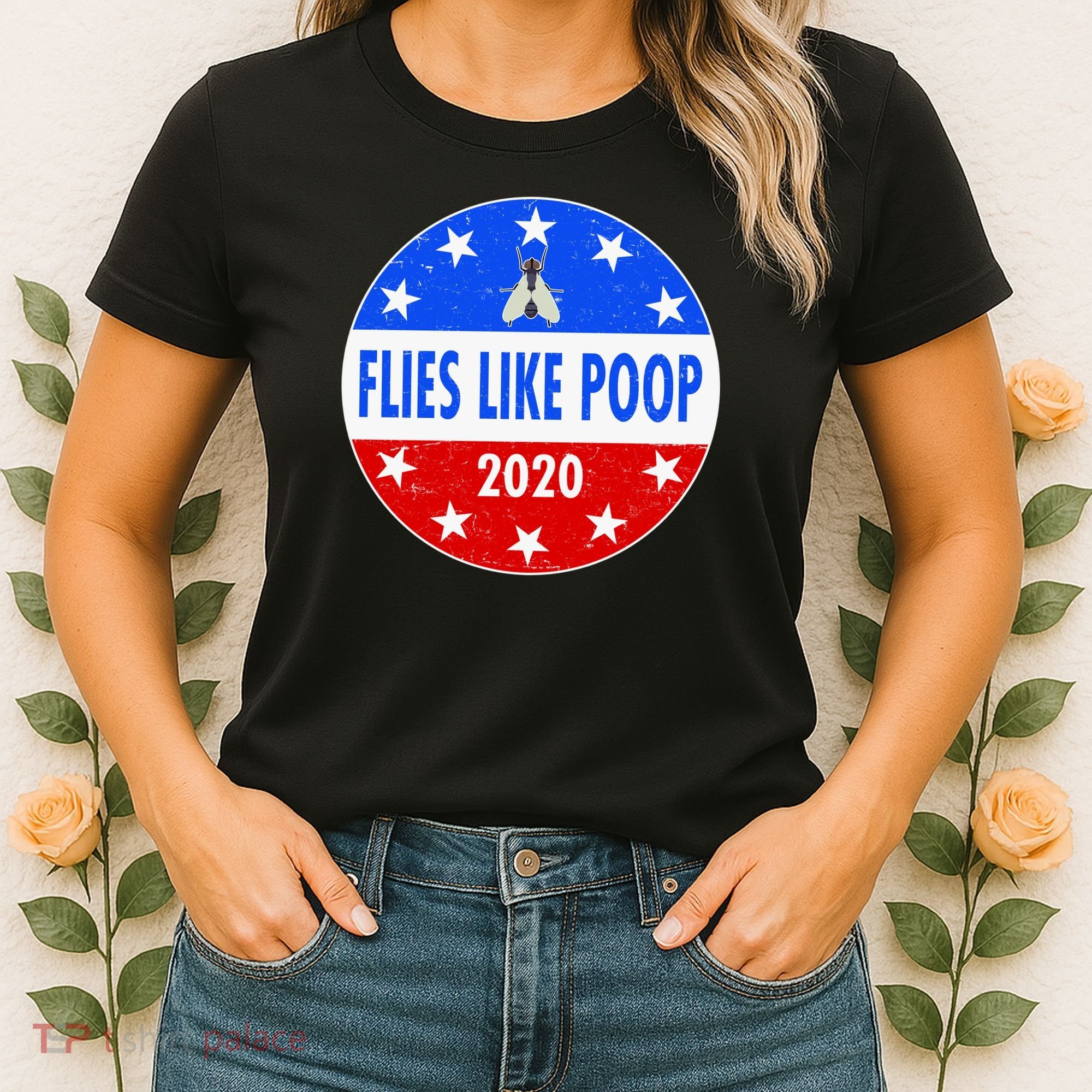 Flies Like Poop Emblem Mike Pence Fly Women's T-Shirt
