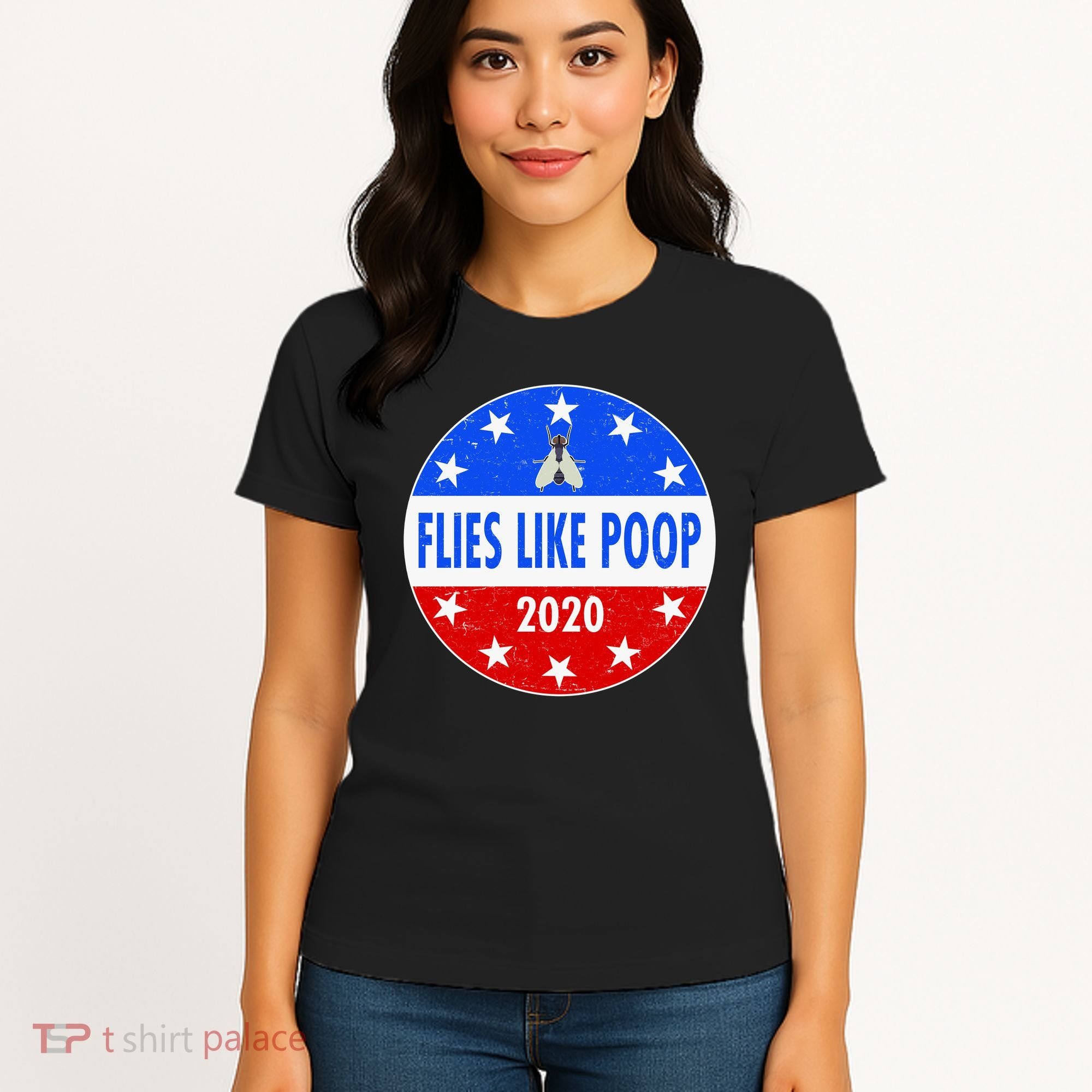Flies Like Poop Emblem Mike Pence Fly Women's T-Shirt