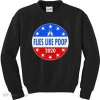 Flies Like Poop Emblem Mike Pence Fly Kids Sweatshirt thumb 0