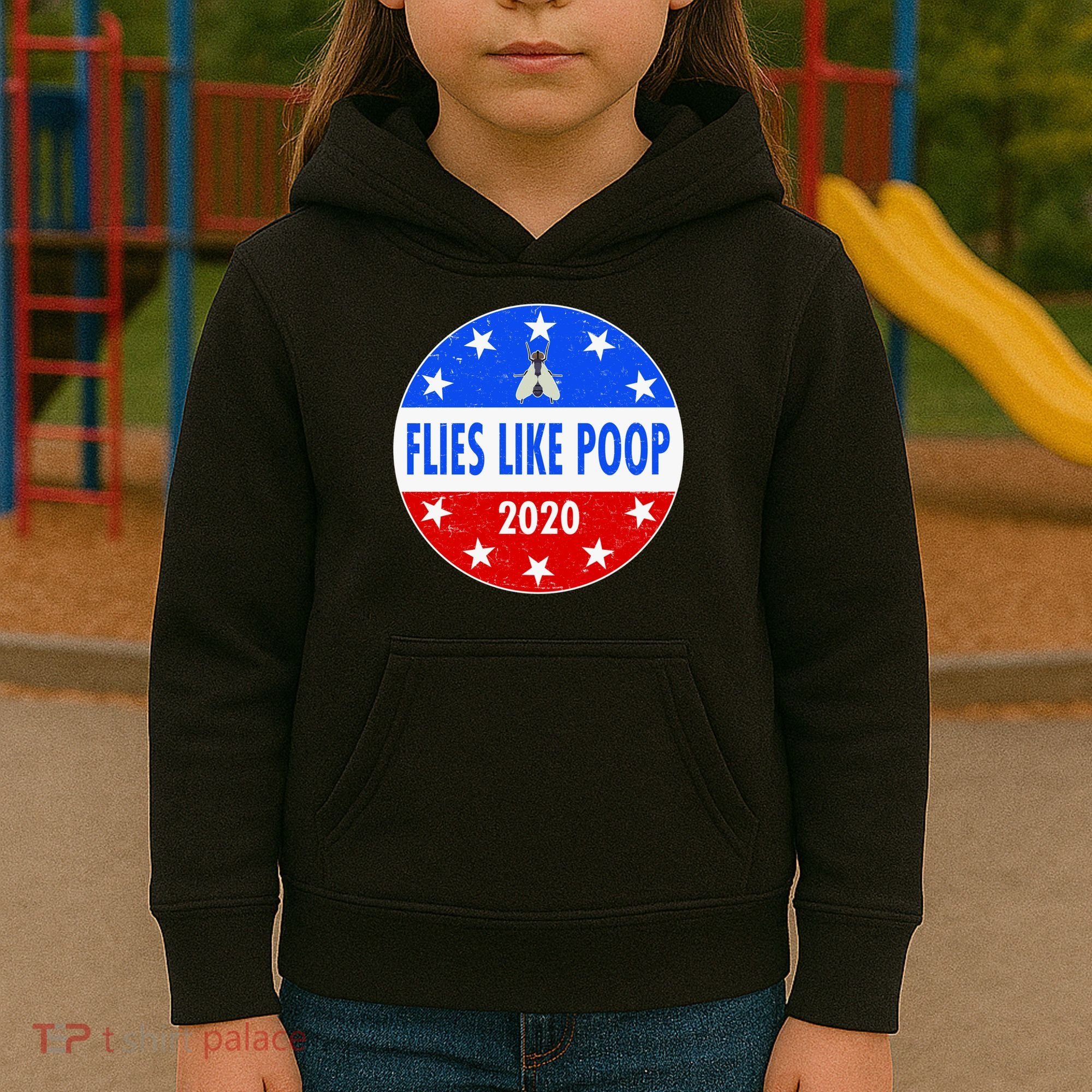 Flies Like Poop Emblem Mike Pence Fly Kids Hoodie