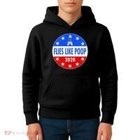 Flies Like Poop Emblem Mike Pence Fly Kids Hoodie thumb 4