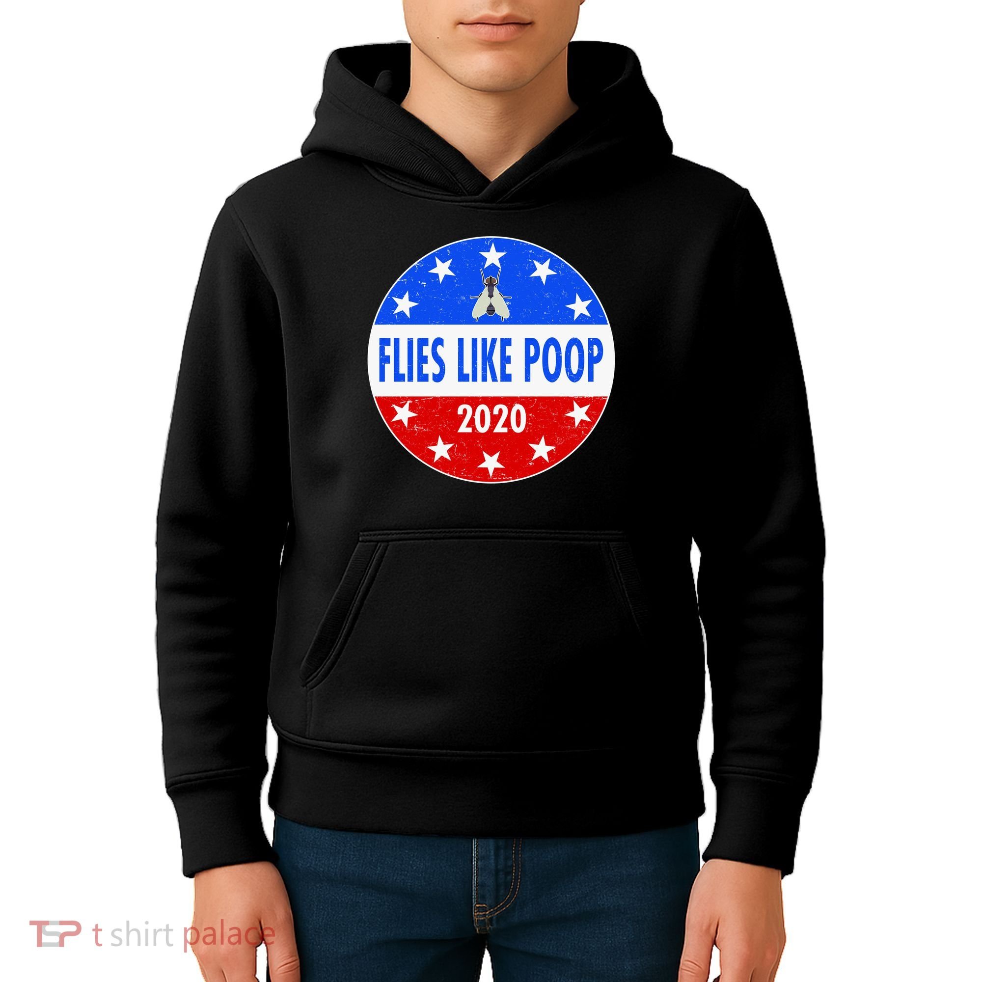 Flies Like Poop Emblem Mike Pence Fly Kids Hoodie