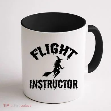 Flight Instructor Witch Coffee Mug back