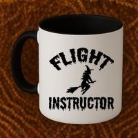 Flight Instructor Witch Coffee Mug thumb 2