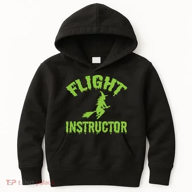 Flight Instructor Witch Kids Hoodie