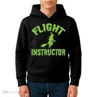 Flight Instructor Witch Kids Hoodie thumb 4