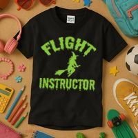 Flight Instructor Witch Kids T-Shirt thumb 3