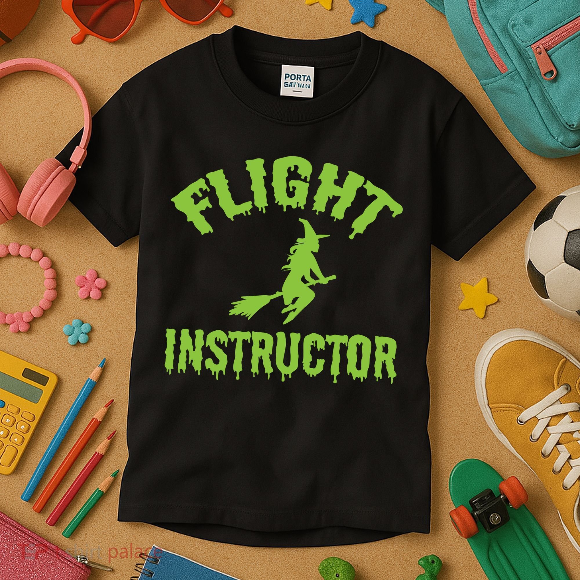 Flight Instructor Witch Kids T-Shirt