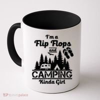 Flip Flops and Camping Kinda Girl Coffee Mug thumb 0