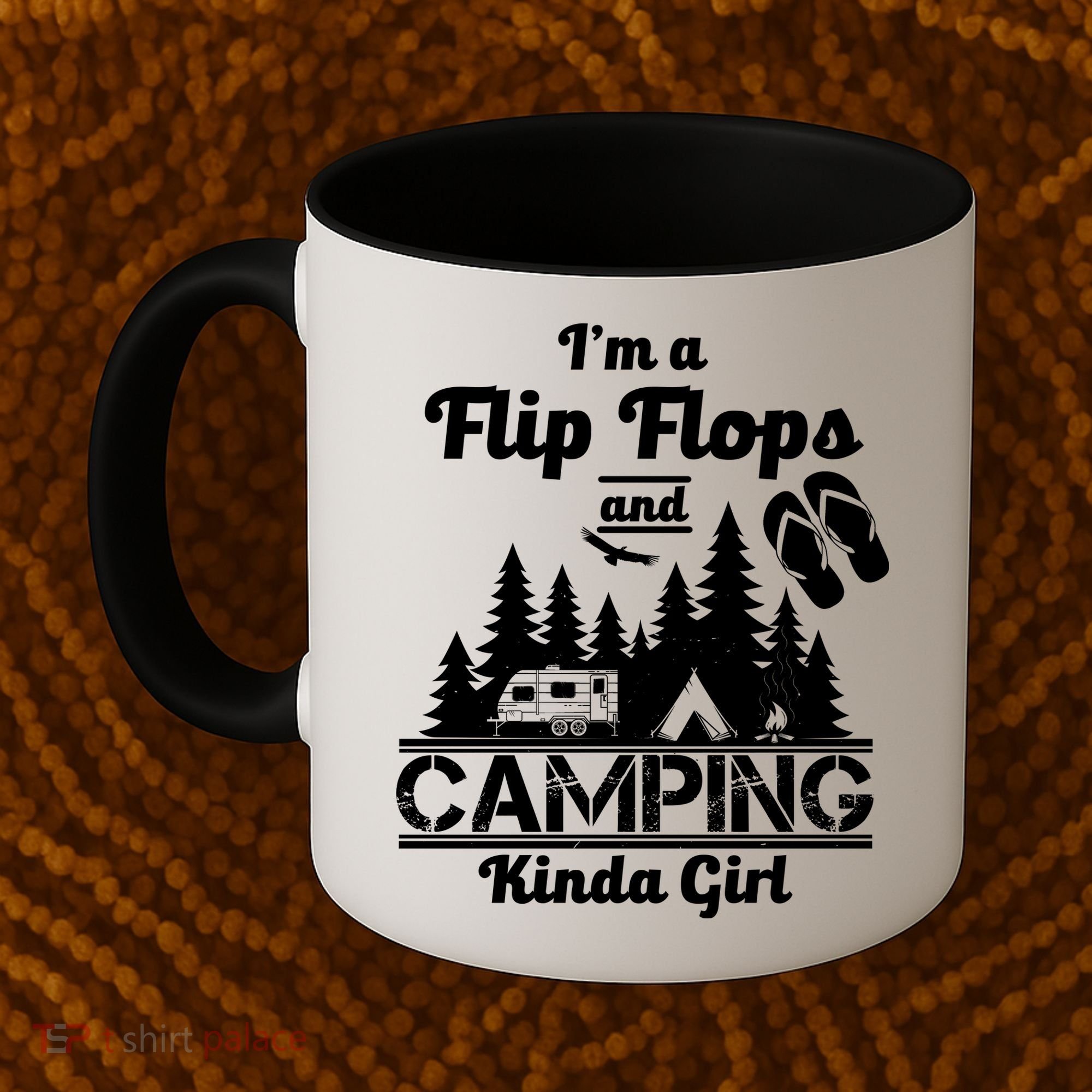 Flip Flops and Camping Kinda Girl Coffee Mug