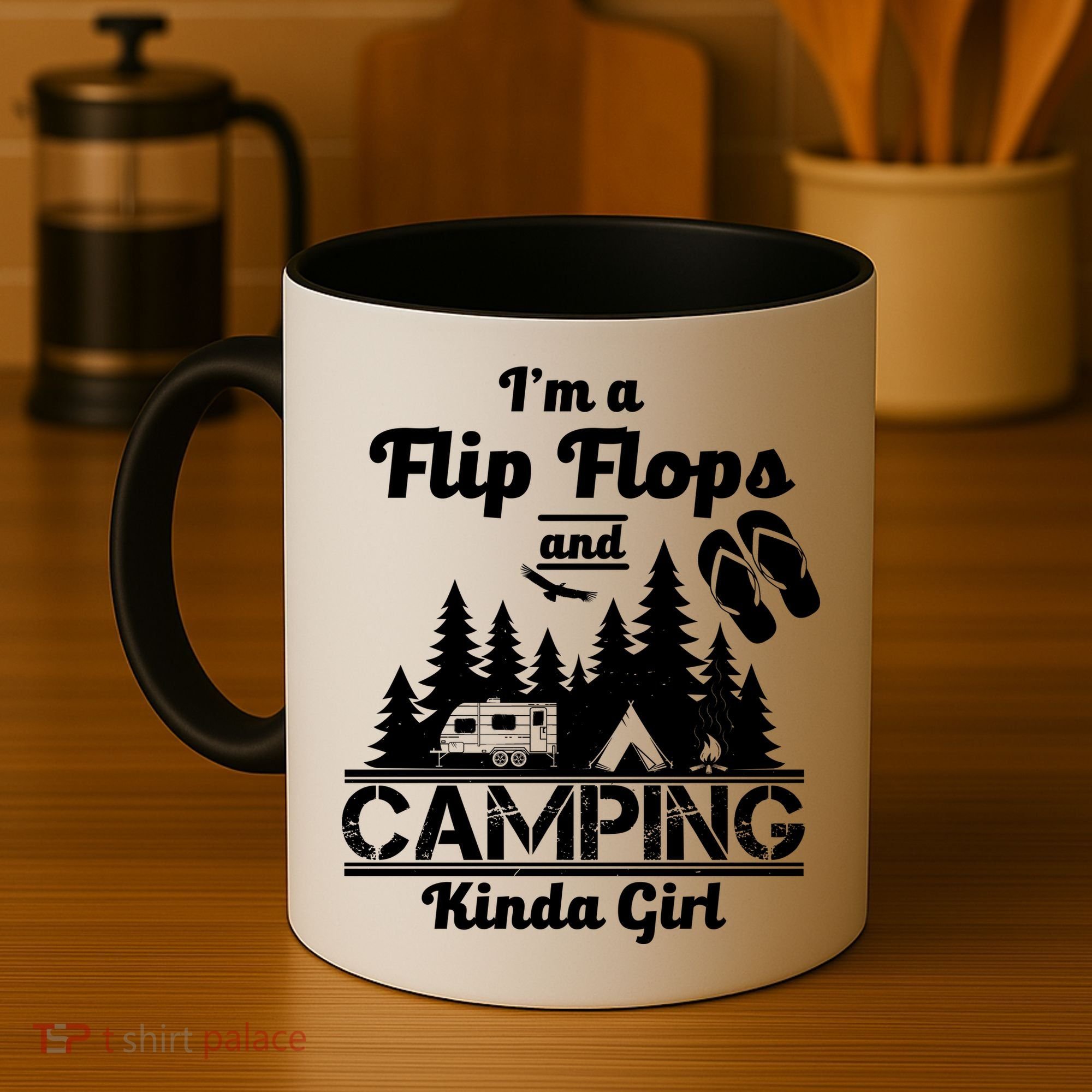 Flip Flops and Camping Kinda Girl Coffee Mug