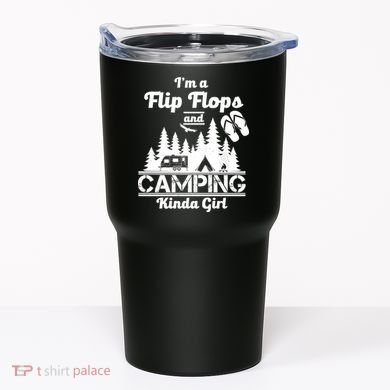 Flip Flops and Camping Kinda Girl Tumbler