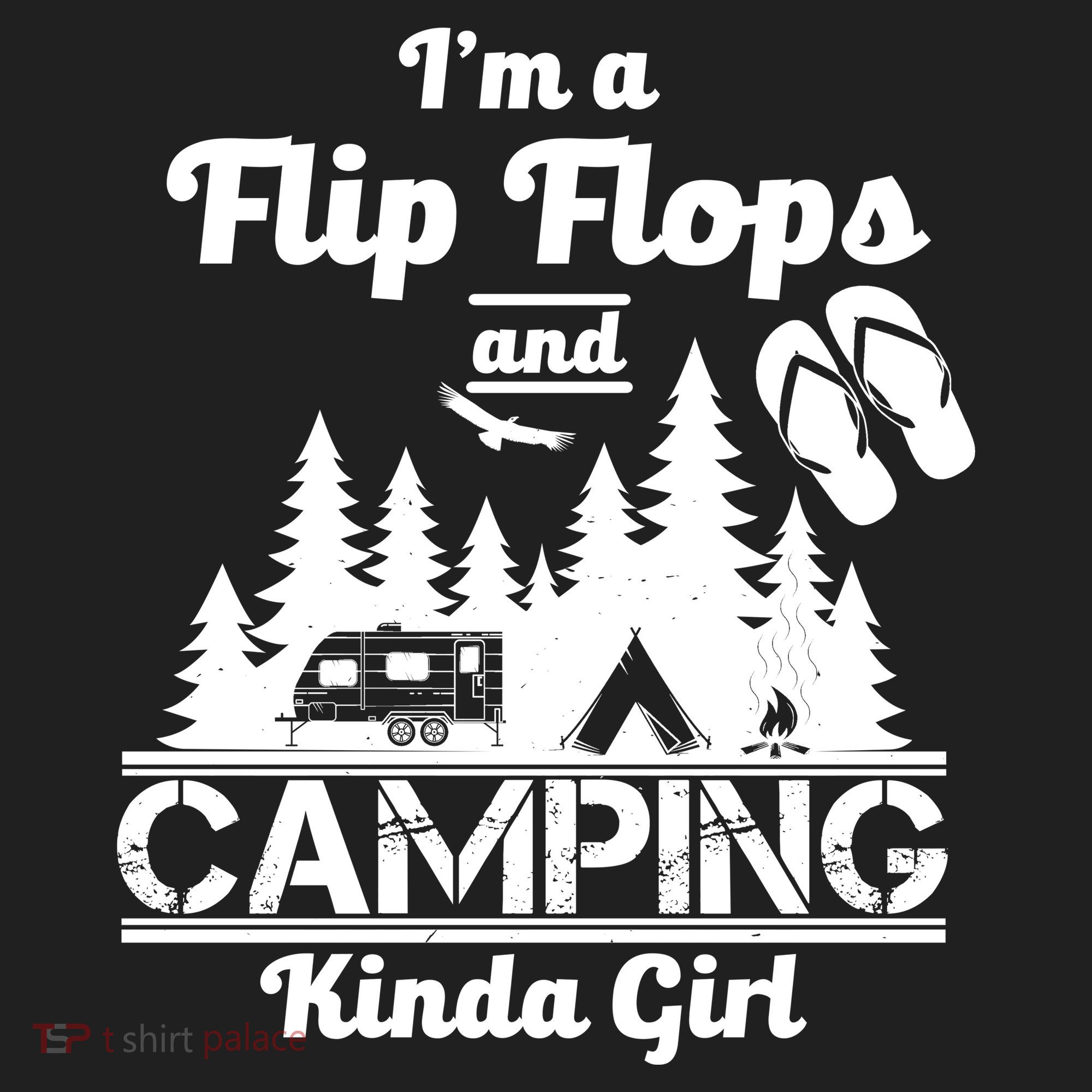 Flip Flops and Camping Kinda Girl Tumbler