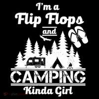 Flip Flops and Camping Kinda Girl Ornament thumb 1