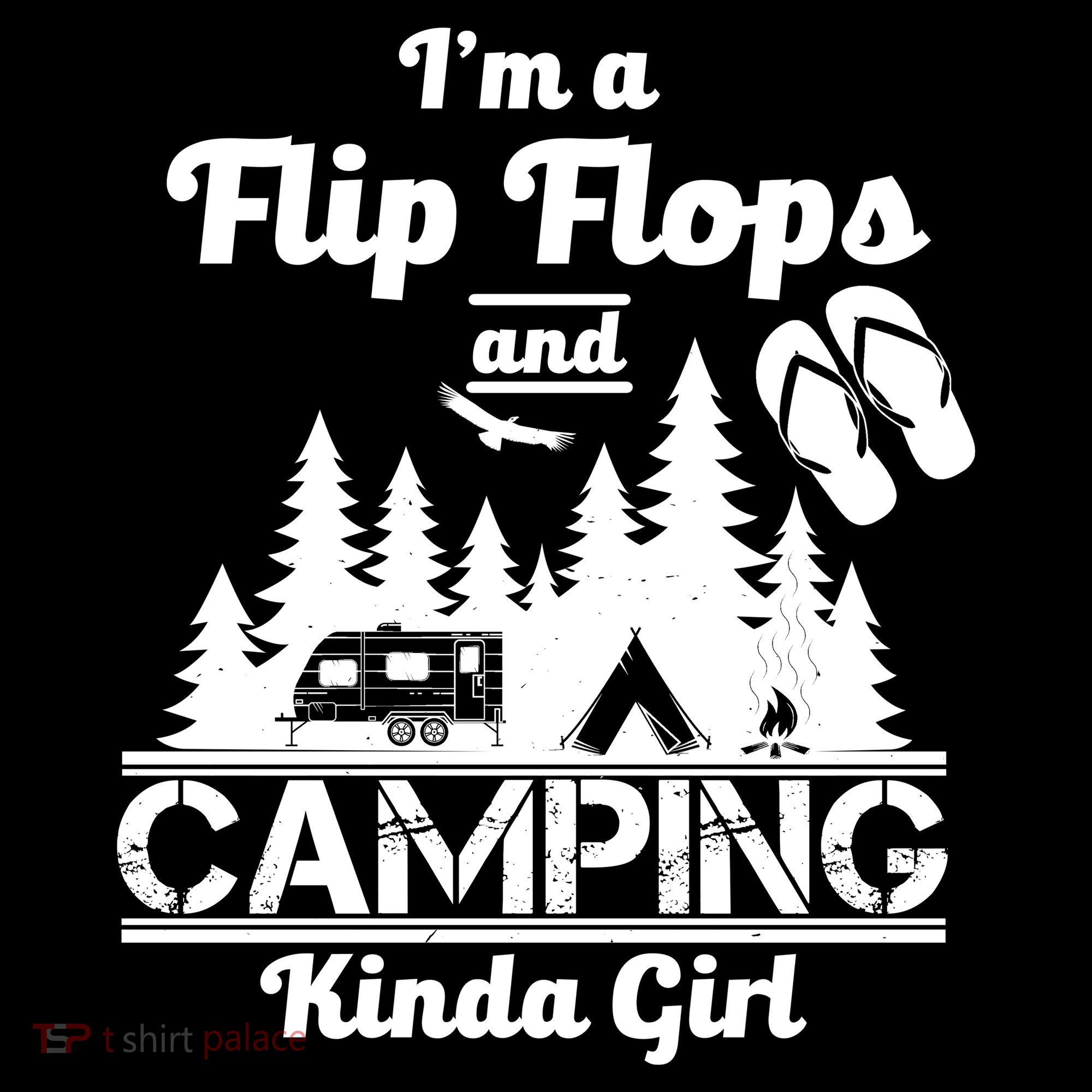 Flip Flops and Camping Kinda Girl Ornament