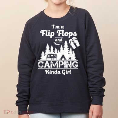 Flip Flops and Camping Kinda Girl Women's Sweatshirt