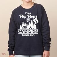 Flip Flops and Camping Kinda Girl Women's Sweatshirt thumb 0