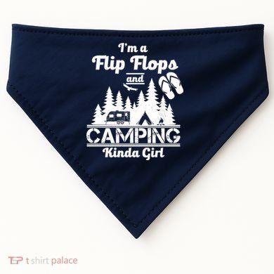 Flip Flops and Camping Kinda Girl USA-Made Doggie Bandana