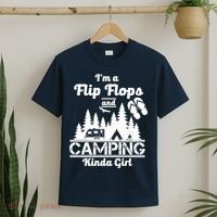 Flip Flops and Camping Kinda Girl T-Shirt thumb 2
