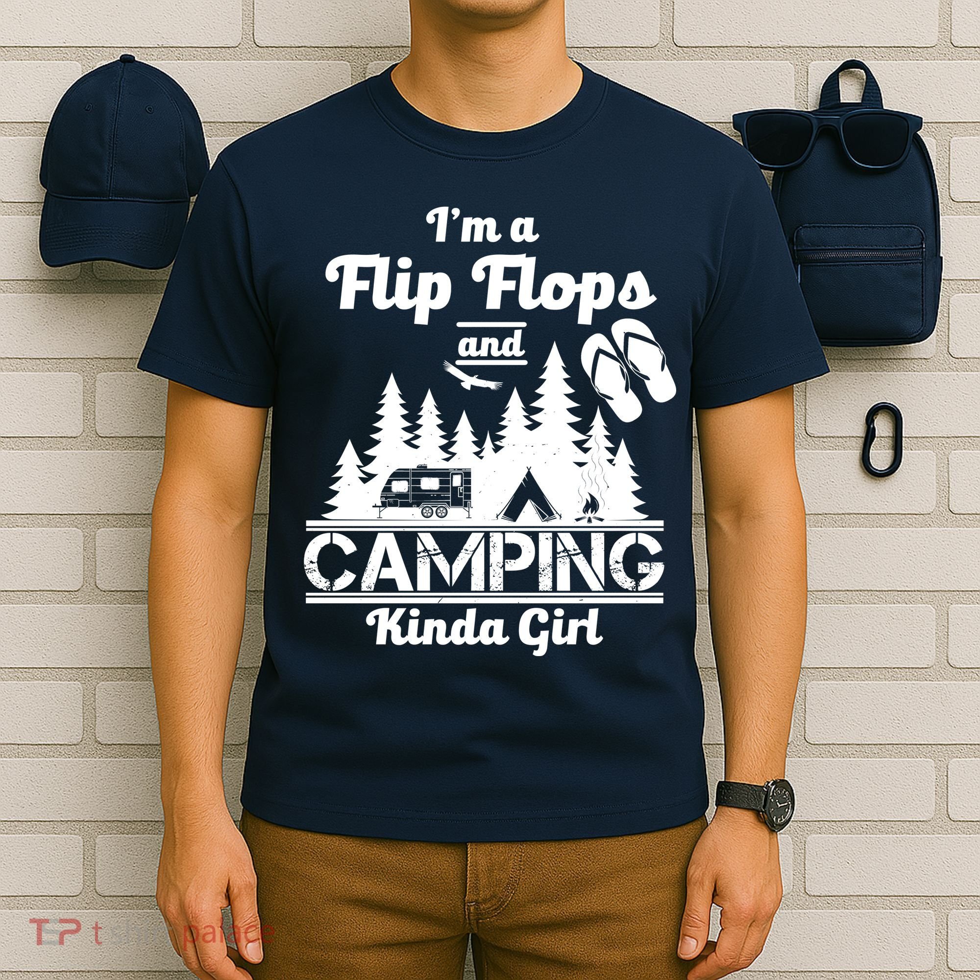 Flip Flops and Camping Kinda Girl T-Shirt
