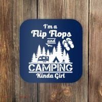 Flip Flops and Camping Kinda Girl Coaster thumb 0