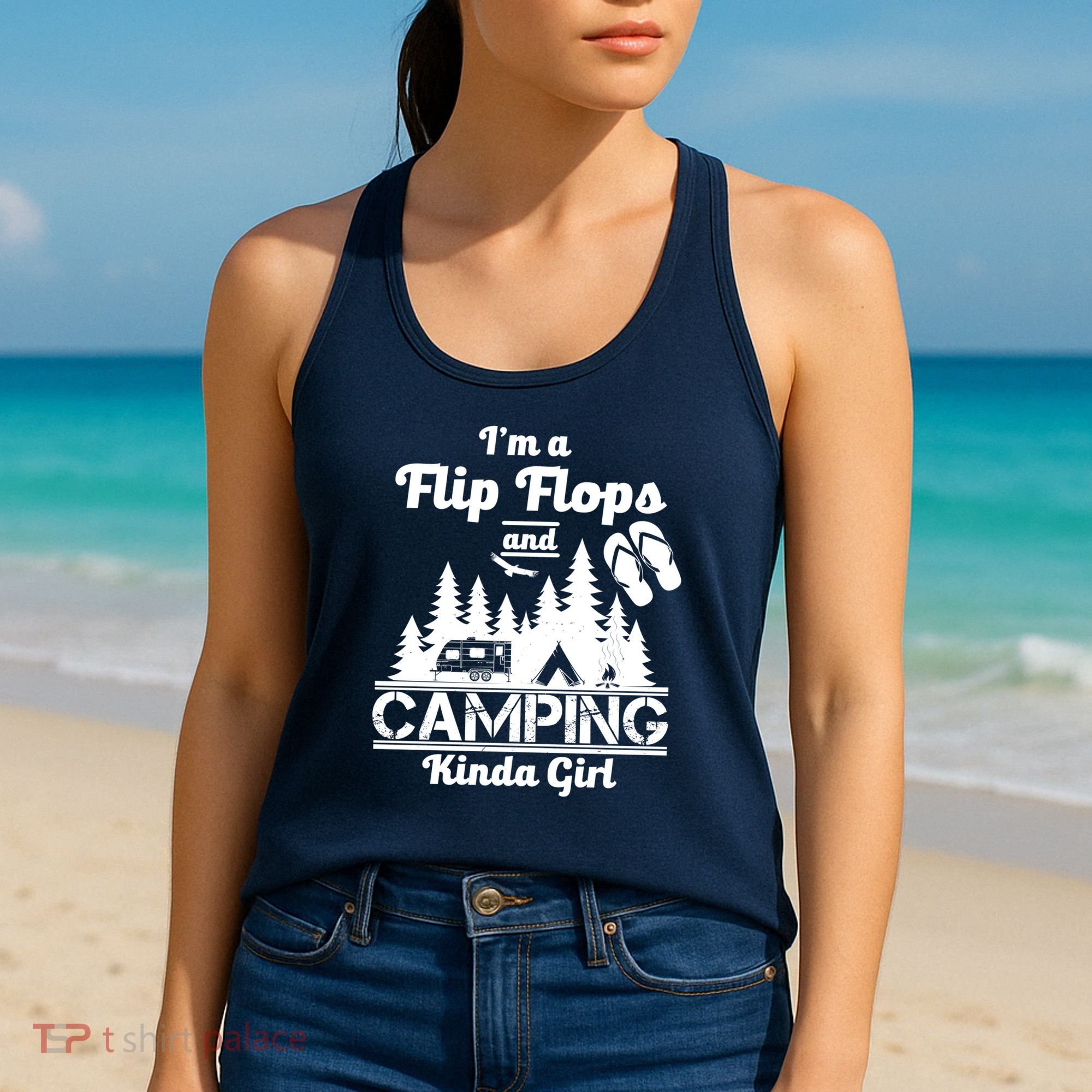 Flip Flops and Camping Kinda Girl Women's Tank Top