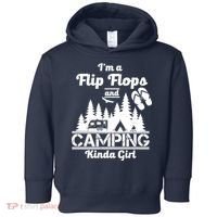 Flip Flops and Camping Kinda Girl Toddler Hoodie thumb 0