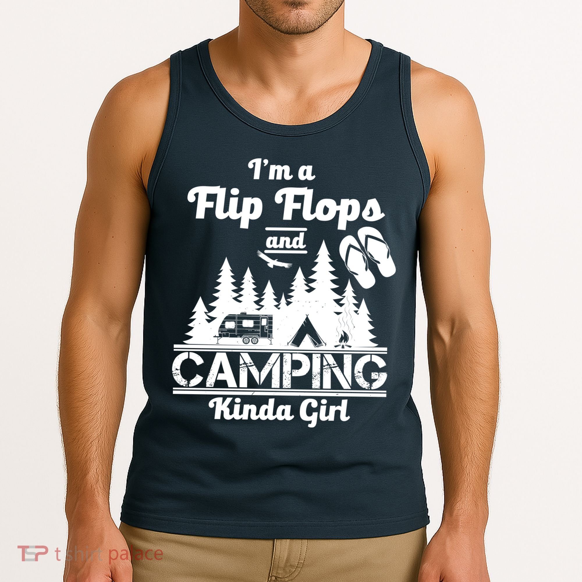 Flip Flops and Camping Kinda Girl Tank Top